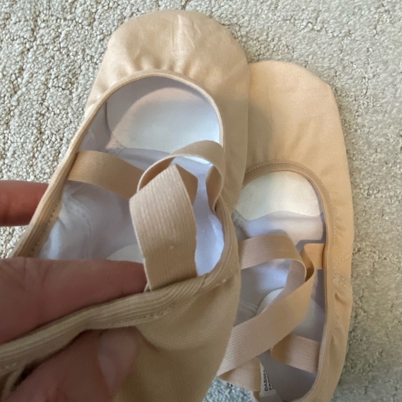 New Stelle Pink Canvas Ballet Slippers Dance Shoes Size 8.5 - Picture 6 of 9
